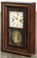 Waterbury rosewood miniature ogee clock
