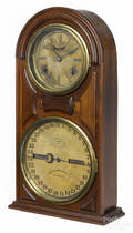 Ithaca Calendar Clock Co walnut mantel clock