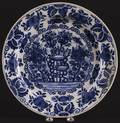 Delft blue and white charger