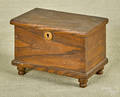 Miniature oak blanket chest