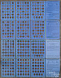 Four partial sets of Lincoln cents