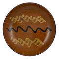 Pennsylvania redware pie plate 19th c