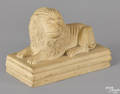 Aggregate figure of a recumbent lion late 19th c