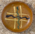 Pennsylvania redware pie plate 19th c