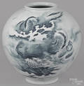Korean blue and white porcelain vase