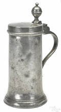 German pewter beer stein or