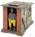 Cast iron Cabin mechanical bank
