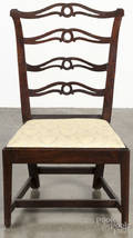 Philadelphia Chippendale mahogany ribbon back slipper chair