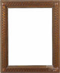 Tramp art carved frame