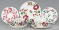 Three porcelain toddy plates