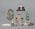 Group of Chinese jade and hardstone pendants