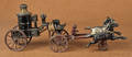 Cast iron horse drawn fire pumper