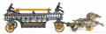 Cast iron horse drawn  Ideal Fire Department  ladder wagon