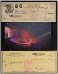 Van Halen Pair of Signed Checks