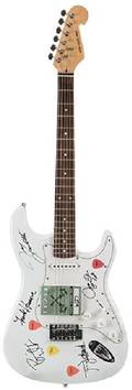 Tesla Band Signed Guitar
