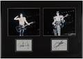 Kiss Gene Simmons and Paul Stanley Autograph Display