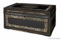 China trade painted leather trunk