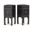 Pair of chinese side tables