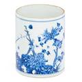 Chinese blue and white porcelain brushpot