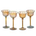 Tiffany studios favrile wine glasses