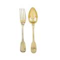 Pierrejoseph dehanne gilt silver flatware