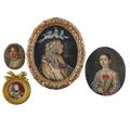 Group of portrait miniatures