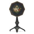 Victorian cast iron painted tilt top table