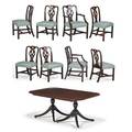 George iii style mahogany dining table and chairs