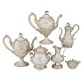 S kirk and son assembled coin silver coffee set