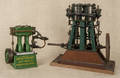 Two iron and steel small engines