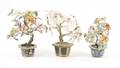 Collection of Three Chinese Jade Trees