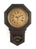Gilbert walnut standard time regulator clock
