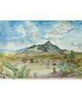 DAVID BURLIUK RUSSIAN 18821967 New Mexican Landscape