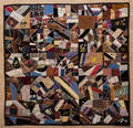 Victorian silk and velvet crazy quilt