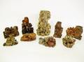 Nine Oriental Soapstone Carvings