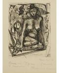 ERNST NEIZVESTNY RUSSIAN B1925 Seated Nude