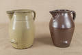 Two stoneware pitchers