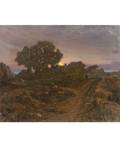 KONSTANTIN KHARITONOVICH VROBLEVSKY RUSSIAN 18681939 Sunset over the Hilltop