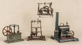 Four iron and tin live steam plants and accessories