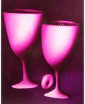 OLEG TSELKOV RUSSIAN B 1934 Two Wine Glasses