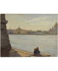 ALEKSEI VASILIEVICH HANZEN RUSSIAN 18761937 View from the Neva St Petersburg