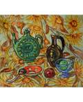 ZINAIDA GAIDUK UKRAINIAN 19372012 Green Kumanets Teapot