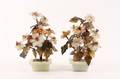 Pair of Small Chinese Jade Trees