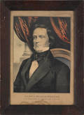 N Currier color lithograph of  John C Breckinridge