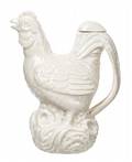 A BLANCDECHINE EWER IN THE FORM OF A CHICKEN
