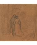 CAMILLE PISSARRO FRENCH 18301903 Couple on a Forest Path