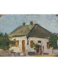 VLADIMIR DAVIDOVICH BARANOVROSSINE RUSSIAN 18881944 A House in the Village