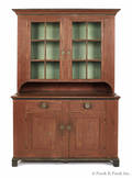 Pennsylvania painted pine Dutch cupboard ca 1800