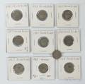 Ten Shield Nickels
