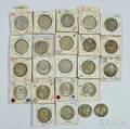 Twentythree Assorted US Half Dollars
